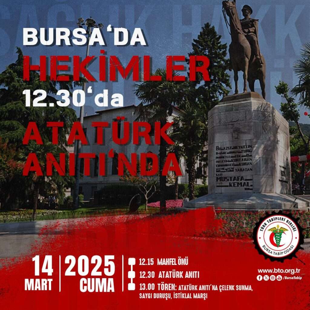 14 Mart Tıp Bayramı Etkinliği; 14 Mart Cuma Atatürk Anıtı’ndayız!